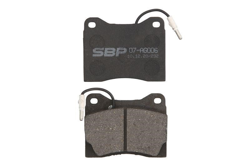 SBP 07-AG006 Brake Pad Set, disc brake 07AG006: Buy near me at 2407.PL in Poland at an Affordable price!