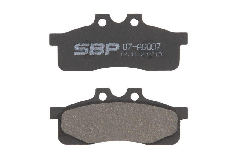 SBP 07-AG007 Brake Pad Set, disc brake 07AG007: Buy near me in Poland at 2407.PL - Good price!