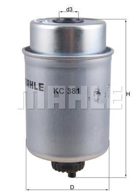 Mahle/Knecht KC 381 Топливный фильтр KC381: Отличная цена - Купить в Польше на 2407.PL!