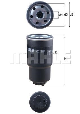 Mahle/Knecht KC 584 Fuel filter KC584: Buy near me in Poland at 2407.PL - Good price!