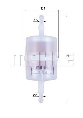 Mahle/Knecht KL 1022 Fuel filter KL1022: Buy near me in Poland at 2407.PL - Good price!