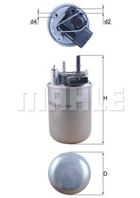 Mahle/Knecht KL 1048 Fuel filter KL1048: Buy near me in Poland at 2407.PL - Good price!