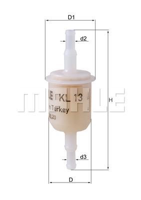 Mahle/Knecht KL 13 Fuel filter KL13: Buy near me in Poland at 2407.PL - Good price!