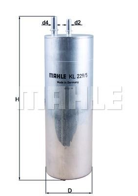 Mahle/Knecht KL 229/5 Фільтр палива KL2295: Приваблива ціна - Купити у Польщі на 2407.PL!