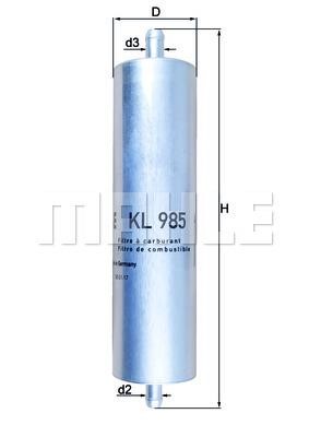 Mahle/Knecht KL 985 Fuel filter KL985: Buy near me in Poland at 2407.PL - Good price!
