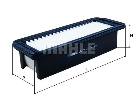 Mahle/Knecht LX 3154 Воздушный фильтр LX3154: Отличная цена - Купить в Польше на 2407.PL!