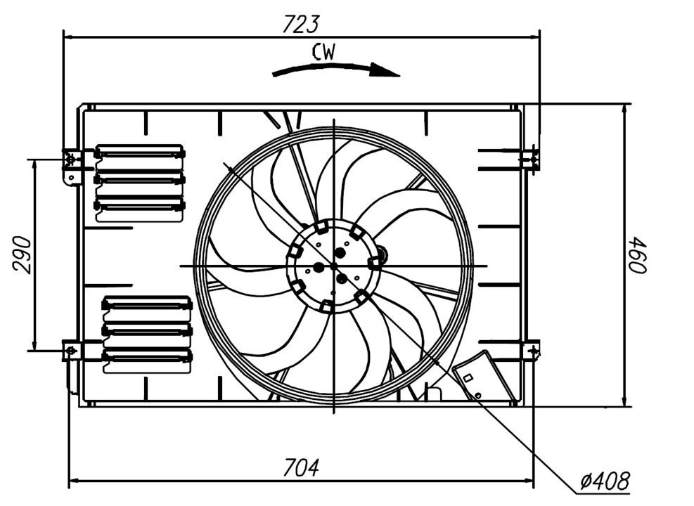 NRF 47925 Fan 47925: Buy near me in Poland at 2407.PL - Good price!