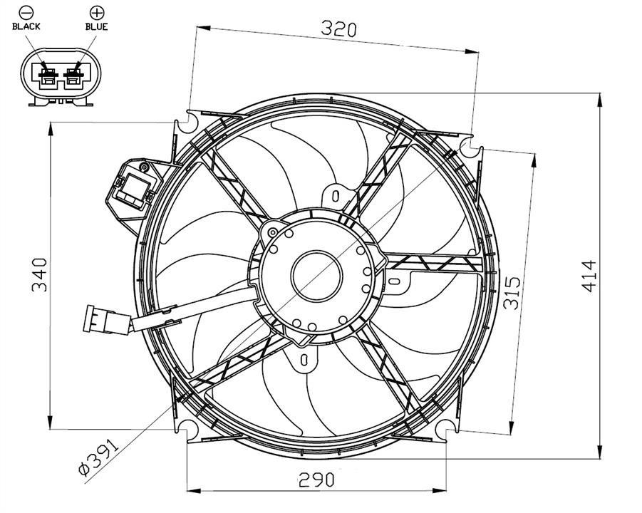 NRF 47965 Fan 47965: Buy near me in Poland at 2407.PL - Good price!