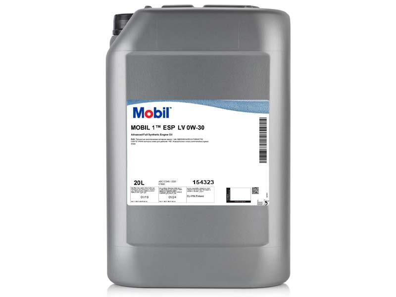 Mobil 154323 Engine oil Mobil 1 ESP LV 0W-30, 20L 154323: Buy near me at 2407.PL in Poland at an Affordable price!