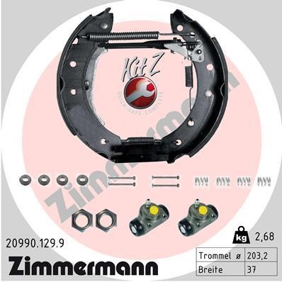 Otto Zimmermann 20990.129.9 Bremsbackensatz 209901299: Kaufen Sie zu einem guten Preis in Polen bei 2407.PL!