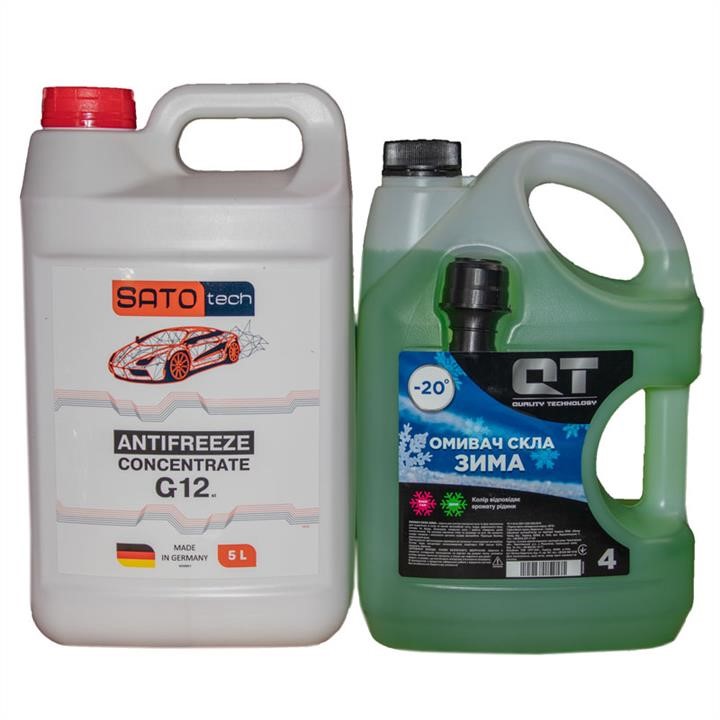 SATO tech G1205R-QT20 Antifreeze concentrate SATO TECH G12, red -80°C, 5l + winter washer as a gift ! G1205RQT20: Buy near me in Poland at 2407.PL - Good price!