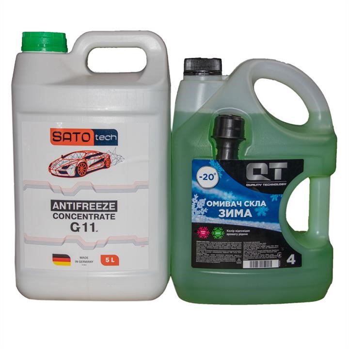 SATO tech G1105G-QT20 Antifreeze concentrate SATO TECH G11, green -80°C, 5l + winter washer as a gift ! G1105GQT20: Buy near me in Poland at 2407.PL - Good price!