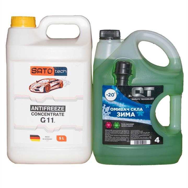 SATO tech G1105Y-QT20 Antifreeze concentrate SATO TECH G11, yellow -80°C, 5l + winter washer as a gift ! G1105YQT20: Buy near me in Poland at 2407.PL - Good price!