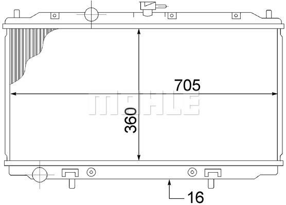 Mahle/Behr CR 1486 000S Kühler motorkühlung CR1486000S: Kaufen Sie zu einem guten Preis in Polen bei 2407.PL!