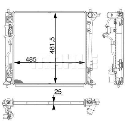 Mahle/Behr CR 1979 000P Радиатор охлаждения двигателя CR1979000P: Отличная цена - Купить в Польше на 2407.PL!