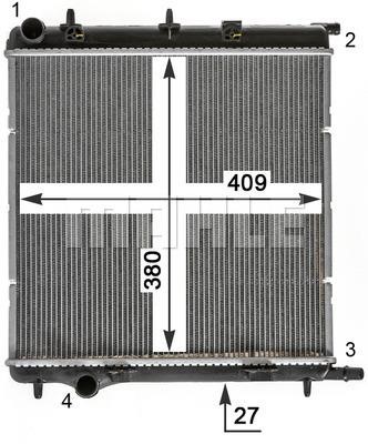 Mahle/Behr CR 1988 000P Kühler motorkühlung CR1988000P: Kaufen Sie zu einem guten Preis in Polen bei 2407.PL!