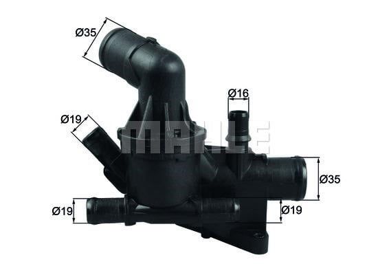 Mahle/Behr TH 54 80 Thermostat, coolant TH5480: Buy near me in Poland at 2407.PL - Good price!