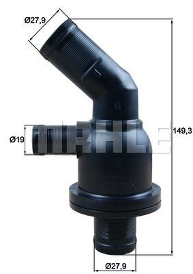 Mahle/Behr TH 55 87 Thermostat, coolant TH5587: Buy near me in Poland at 2407.PL - Good price!