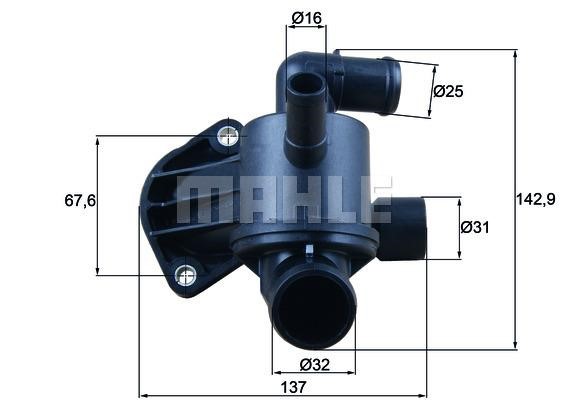 Mahle/Behr TH 57 87 Thermostat, coolant TH5787: Buy near me in Poland at 2407.PL - Good price!