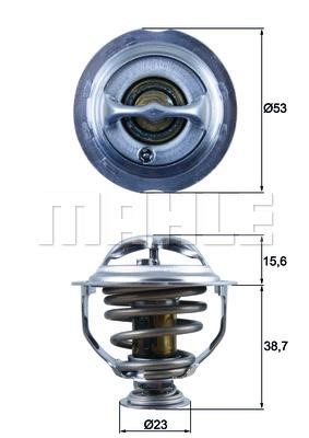 Mahle/Behr TX 123 95D Thermostat, coolant TX12395D: Buy near me in Poland at 2407.PL - Good price!