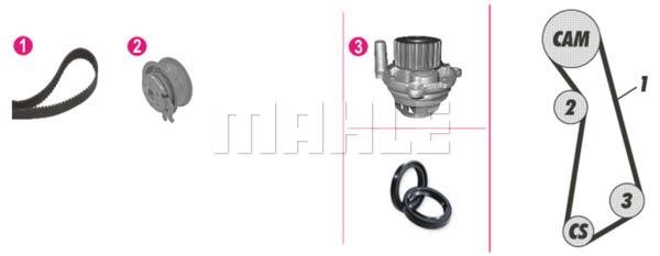 Mahle/Behr CPK 12 000P TIMING BELT KIT WITH WATER PUMP CPK12000P: Buy near me in Poland at 2407.PL - Good price!