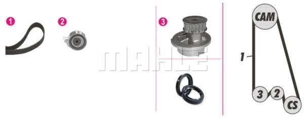 Mahle/Behr CPK 1 000P TIMING BELT KIT WITH WATER PUMP CPK1000P: Buy near me in Poland at 2407.PL - Good price!
