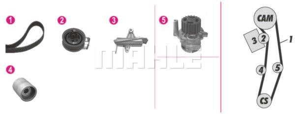 Mahle/Behr CPK 106 000P Zestaw rozrządu z pompą wody CPK106000P: Dobra cena w Polsce na 2407.PL - Kup Teraz!