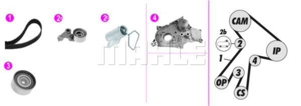 Mahle/Behr CPK 138 000P TIMING BELT KIT WITH WATER PUMP CPK138000P: Buy near me in Poland at 2407.PL - Good price!