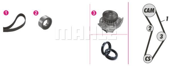 Mahle/Behr CPK 18 000P TIMING BELT KIT WITH WATER PUMP CPK18000P: Buy near me in Poland at 2407.PL - Good price!