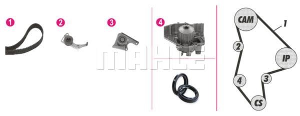 Mahle/Behr CPK 42 000P TIMING BELT KIT WITH WATER PUMP CPK42000P: Buy near me in Poland at 2407.PL - Good price!