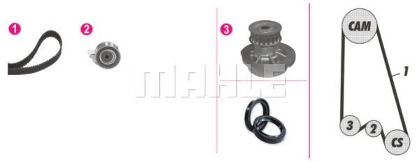 Mahle/Behr CPK 64 000P TIMING BELT KIT WITH WATER PUMP CPK64000P: Buy near me in Poland at 2407.PL - Good price!