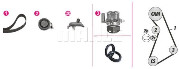 Mahle/Behr CPK 70 000P TIMING BELT KIT WITH WATER PUMP CPK70000P: Buy near me at 2407.PL in Poland at an Affordable price!