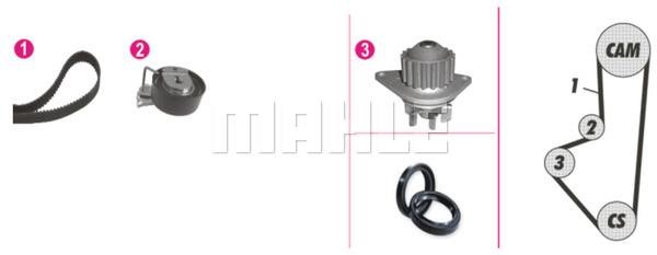 Mahle/Behr CPK 72 000P TIMING BELT KIT WITH WATER PUMP CPK72000P: Buy near me in Poland at 2407.PL - Good price!