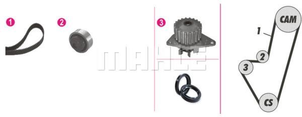 Mahle/Behr CPK 8 000P TIMING BELT KIT WITH WATER PUMP CPK8000P: Buy near me in Poland at 2407.PL - Good price!