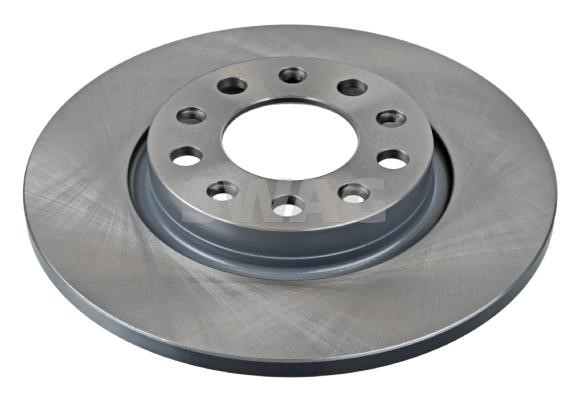SWAG 33 10 0038 Rear brake disc, non-ventilated 33100038: Buy near me in Poland at 2407.PL - Good price!