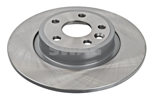 SWAG 33 10 0127 Rear brake disc, non-ventilated 33100127: Buy near me at 2407.PL in Poland at an Affordable price!