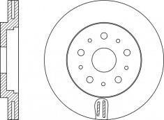 NiBK RN1183 Front brake disc ventilated RN1183: Buy near me in Poland at 2407.PL - Good price!