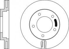 NiBK RN1026 Front brake disc ventilated RN1026: Buy near me in Poland at 2407.PL - Good price!