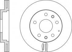 NiBK RN1195 Front brake disc ventilated RN1195: Buy near me in Poland at 2407.PL - Good price!