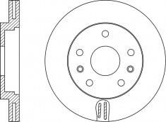 NiBK RN43007 Front brake disc ventilated RN43007: Buy near me in Poland at 2407.PL - Good price!