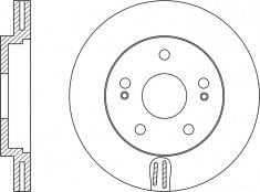 NiBK RN1209 Front brake disc ventilated RN1209: Buy near me in Poland at 2407.PL - Good price!