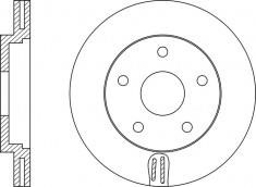 NiBK RN1050 Front brake disc ventilated RN1050: Buy near me in Poland at 2407.PL - Good price!