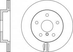 NiBK RN1246 Rear ventilated brake disc RN1246: Buy near me in Poland at 2407.PL - Good price!