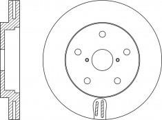 NiBK RN1530 Front brake disc ventilated RN1530: Buy near me in Poland at 2407.PL - Good price!