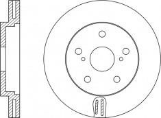 NiBK RN1241 Front brake disc ventilated RN1241: Buy near me in Poland at 2407.PL - Good price!