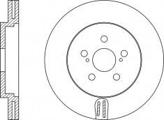 NiBK RN1219 Front brake disc ventilated RN1219: Buy near me in Poland at 2407.PL - Good price!