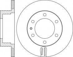 NiBK RN1240 Rear ventilated brake disc RN1240: Buy near me in Poland at 2407.PL - Good price!