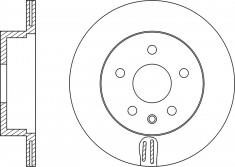 NiBK RN1234 Rear ventilated brake disc RN1234: Buy near me in Poland at 2407.PL - Good price!