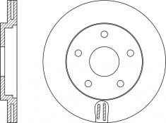 NiBK RN1256 Front brake disc ventilated RN1256: Buy near me in Poland at 2407.PL - Good price!