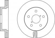 NiBK RN1091 Front brake disc ventilated RN1091: Buy near me in Poland at 2407.PL - Good price!